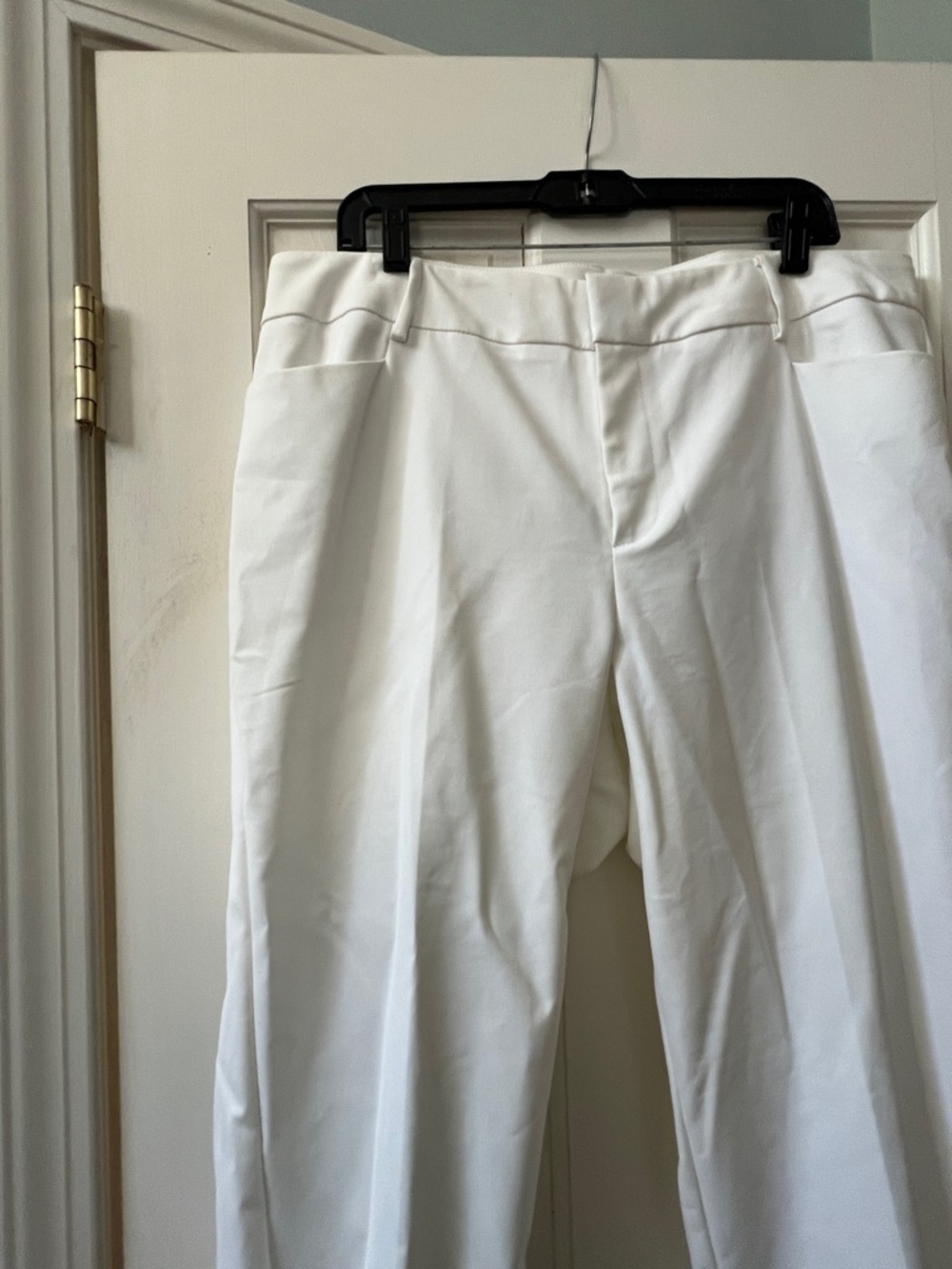 Eloquii Crisp White High-Waist Dress Pants
